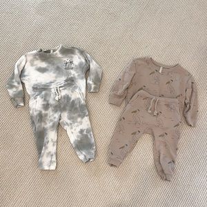 Rylee + Cru boys jogger sweats and sweatshirt sets 12-18 months